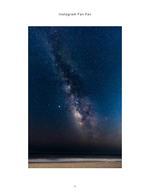 Milky Way landscape photography over the beach