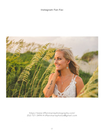 Portrait photography among the sea oats