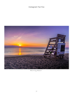 Lifeguard stand landscape photography at sunrise