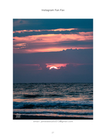 Sunset seascape photography through the clouds