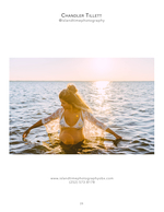 Portrait photography wading in the sound