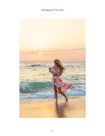Family portrait photography on the beach at sunset