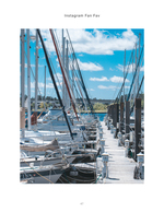 Marina transportation photography with sailboats