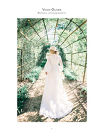 Garden bridal portrait photography