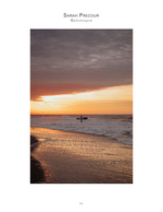 Surfer sunset coastal photography