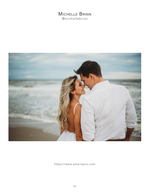 Beach couple portrait photography