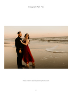 Couple embracing on the beach at sunset, portrait photography