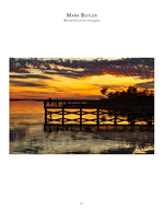 Fishing pier silhouetted at sunset, sunset photography
