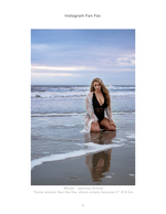 Boudoir-style beach portrait, portrait photography