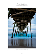 View from beneath Bogue Inlet Pier, architecture photography