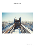 snow boardwalk coastal photography