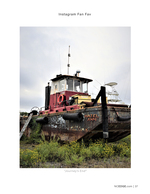 derelict tugboat still life photography