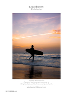Wrightsville Beach surfer silhouette photography