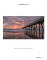pier sunset coastal photography
