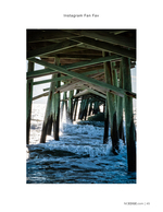 under pier coastal photography