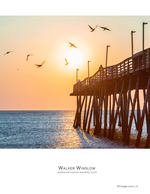Fishing pier architecture photography at sunset