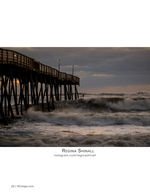 Stormy pier architecture photography