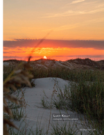 Dune landscape photography at sunset