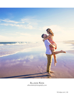 Couple portrait photography on the shore
