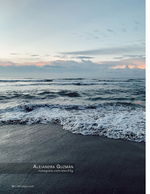 Coastal seascape photography at dusk