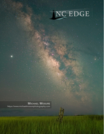 Milky Way over marsh landscape photography