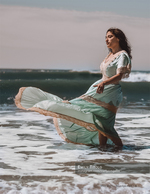 bridal beach portrait photography