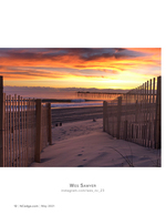 beach fence and pier coastal photography