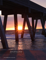 pier sunset coastal photography