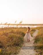 girl on dune path portrait photography