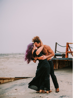 beach dance couple portrait photography
