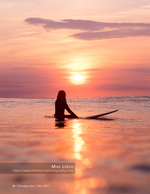 surfer girl portrait photography