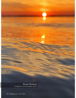 seascape photography of a rippling sunset reflection