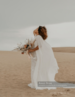 portrait photography of a bridal bouquet on the dunes