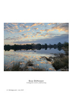 Marsh skyscape landscape photography at sunset