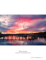 Pier sunset landscape photography