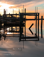 Marina architecture photography at sunset