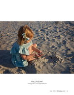 Child portrait photography on the beach