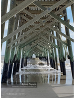 Pier architecture photography over the surf