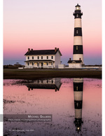 Bodie Island Lighthouse architecture photography at twilight
