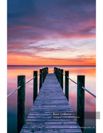 Dock architecture photography at sunset