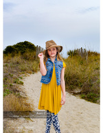Child portrait photography on a dune path