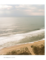 Aerial photography over the surf line