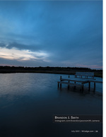 Dock architecture photography at blue hour