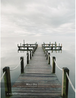 pier photography of twin boat slips