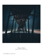 pier photography at night