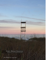 coastal photography of a lifeguard stand in the dunes