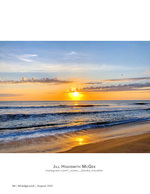 sunrise photography over the waves