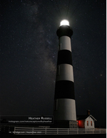 night sky lighthouse photography