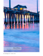 Pier house architecture photography at twilight