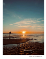 Beach landscape photography along the tideline